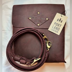 Portland Leather Goods Hawkeye Satchel in Merlot